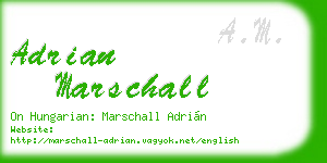 adrian marschall business card